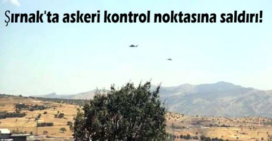Şırnak'ta askeri kontrol noktasına saldırı!