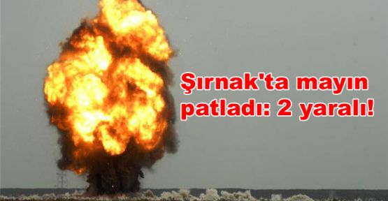 Şırnak'ta mayın patladı: 2 yaralı!