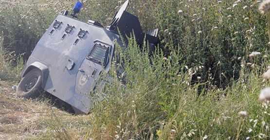 Şırnak'ta zırhlı araç devrildi, 4 polis yaralandı