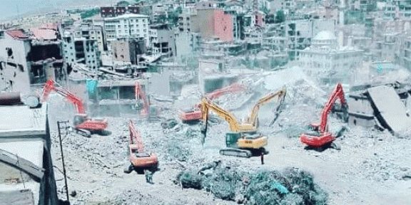 Şırnak'taki yıkım böyle görüntülendi