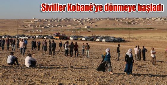 Siviller Kobani'ye dönmeye başladı