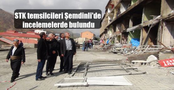 STK temsilcileri Şemdinli'de incelemelerde bulundu