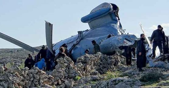 Suriye Ordusu'na ait bir helikopter düştü