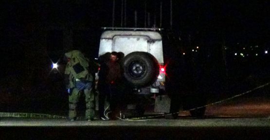 Suriye plakalı araçta bomba bulundu