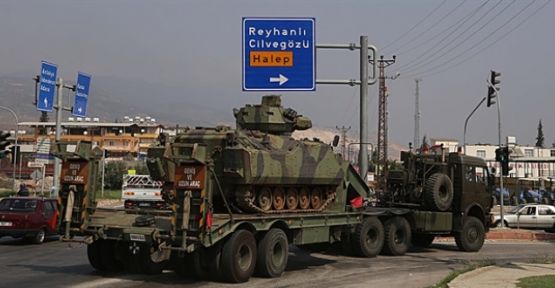 Suriye sınırına askeri sevkiyat