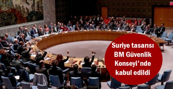 Suriye tasarısı BM Güvenlik Konseyi'nde kabul edildi