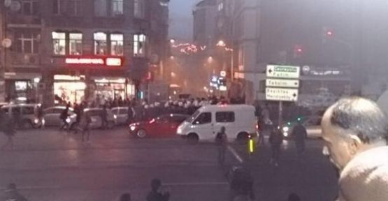 Taksim'de Gever protestosuna polis müdahalesi