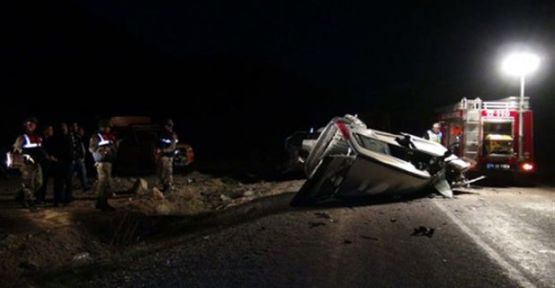 Tekirdağ’da işçileri taşıyan otobüs devrildi