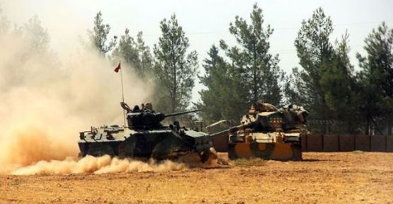 TSK, Cerablus'a bağlı Til-Emarne köyünü bombaladı