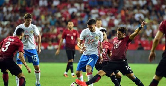Türkiye-Rusya maçı golsüz sona erdi