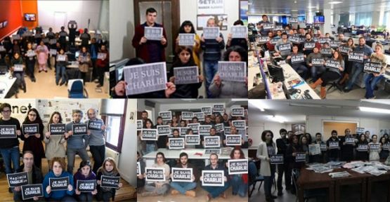 Türkiye'deki gazeteciler: Ben de Charlie'yim