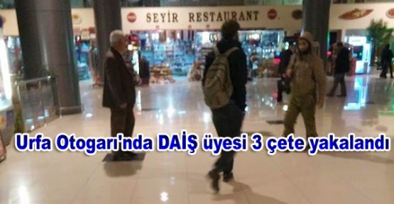 Urfa Otogarı'nda DAİŞ üyesi 3 çete yakalandı