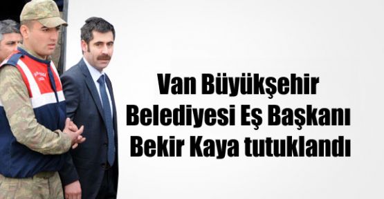 Van Büyükşehir Belediyesi Eş Başkanı Bekir Kaya tutuklandı