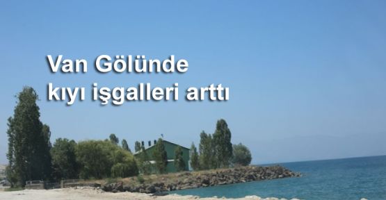 Van Gölünde kıyı işgalleri arttı