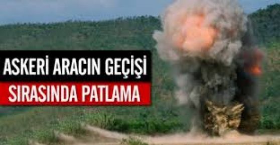 Van'da askeri aracın geçişi sırasında patlama