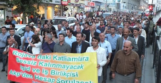 Van'da binler Kobani için yürüdü