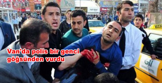 Van'da Erdoğan protestosu: 1 kişi vuruldu