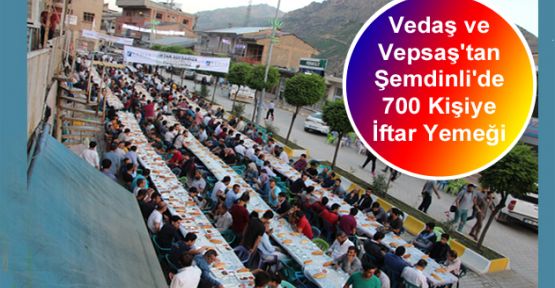 Vedaş ve Vepsaş'tan Şemdinli'de 700 Kişiye İftar Yemeği