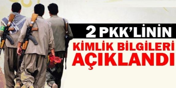 Yaşamını yitiren iki PKK'linin kimlikleri açıklandı