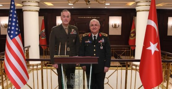 Yaşar Güler, ABD Genelkurmay Başkanı Dunford ile görüştü