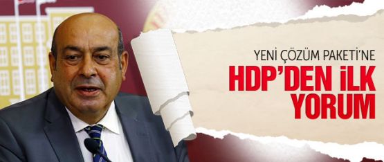 Yeni çözüm paketine HDP'den ilk yorum