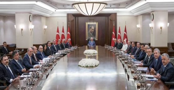 Yeni kabine Erdoğansız toplandı