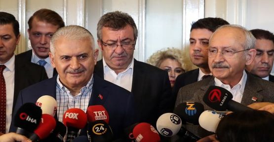 Yıldırım ve Kılıçdaroğlu Meclis'te görüştü