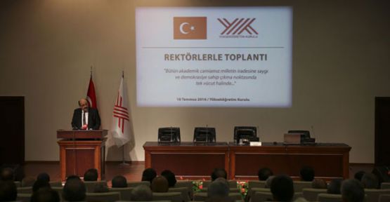 YÖK ve rektörlerden darbe girişimine karşı ortak açıklama
