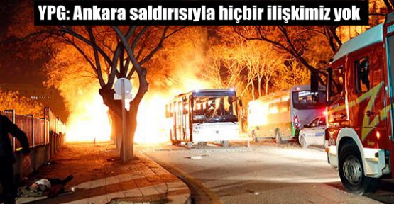 YPG: Ankara saldırısıyla hiçbir ilişkimiz yok