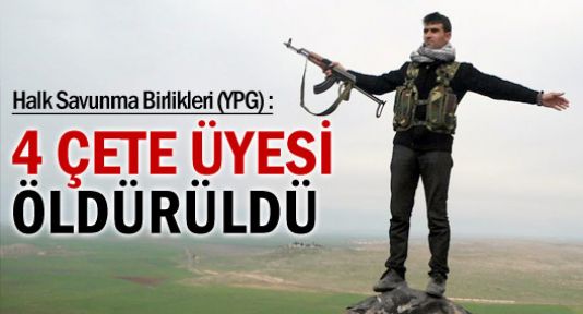 YPG çetelerin aracını vurdu: 4 ölü