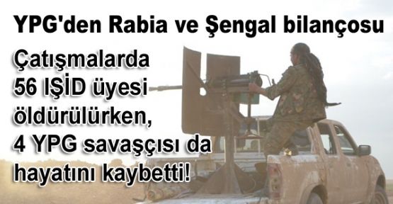 YPG'den Rabia ve Şengal bilançosu