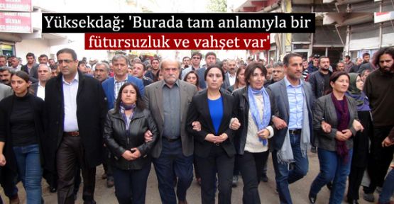 Yüksekdağ: 'Burada tam anlamıyla bir vahşet var'