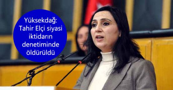 Yüksekdağ: Tahir Elçi siyasi iktidarın denetiminde öldürüldü