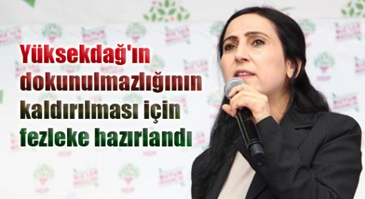 Yüksekdağ'ın dokunulmazlığının kaldırılması için fezleke hazırlandı