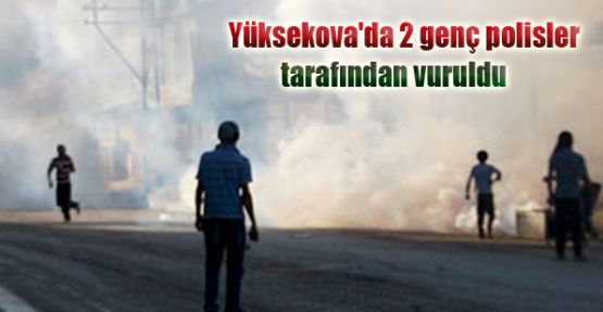 Yüksekova'da 2 genç polisler tarafından vuruldu