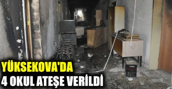 Yüksekova'da 4 Okul Ateşe Verildi