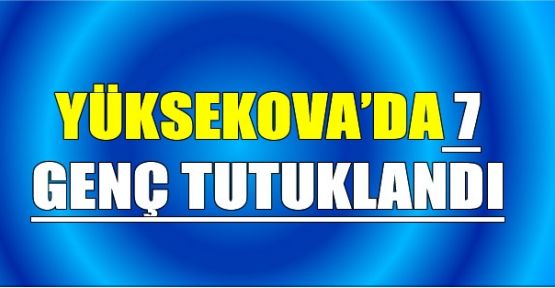 Yüksekova'da 7 genç tutuklandı