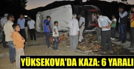 Yüksekova’da kaza: 6 Yaralı