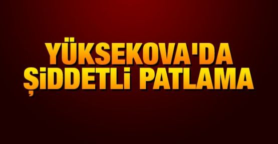 Yüksekova'da zırhlı aracın geçişi esnasında şiddetli patlama