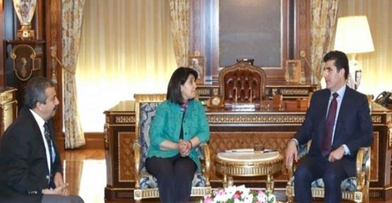 Zana ve Önder, Neçirvan Barzani ile görüştü