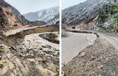 Şemdinli - Alan Köyü yolu çöktü, ulaşım sağlanamıyor