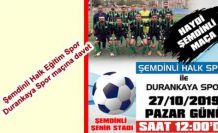 Şemdinli Halk Eğitim Spor - Durankaya Spor maçına davet