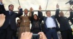 BDP Eş Genel başkanı Demirtaş Şemdinli'de