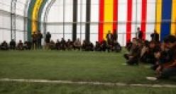 Şemdinli'nin Derecik Beldesi'ndeki İlk Halı Sahası