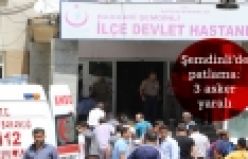 Şemdinli'de patlama: 3 asker yaralı 
