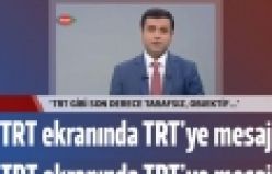 Demirtaş'tan TRT'YE imalı mesaj!