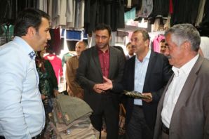 Semdinli Belediye Eşbaşkanlarından esnaf ziyareti