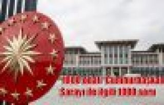 '1000 odalı' Cumhurbaşkanlığı Sarayı ile ilgili...