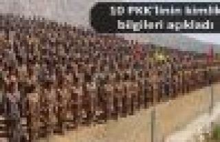 10 PKK'lilerin kimlileri açıkladı