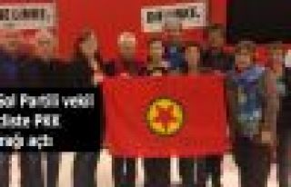 10 Sol Partili vekil mecliste PKK bayrağı açtı